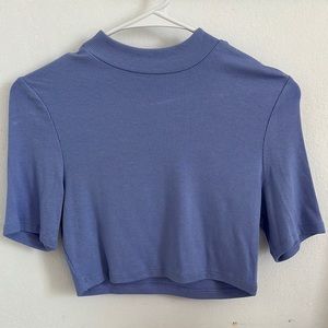 crop top blue